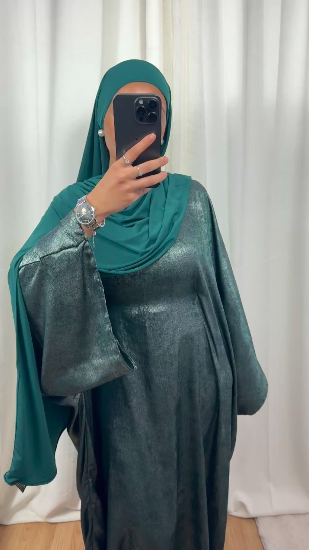 ROBE NOUR - VERT BOUTEILLE