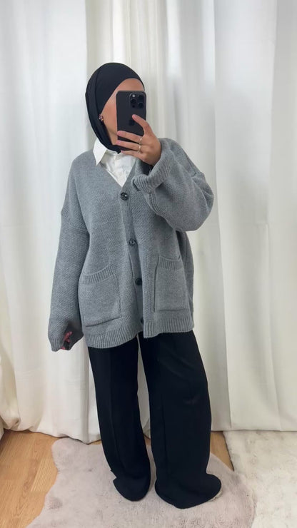 CARDIGAN TANINA - GRIS