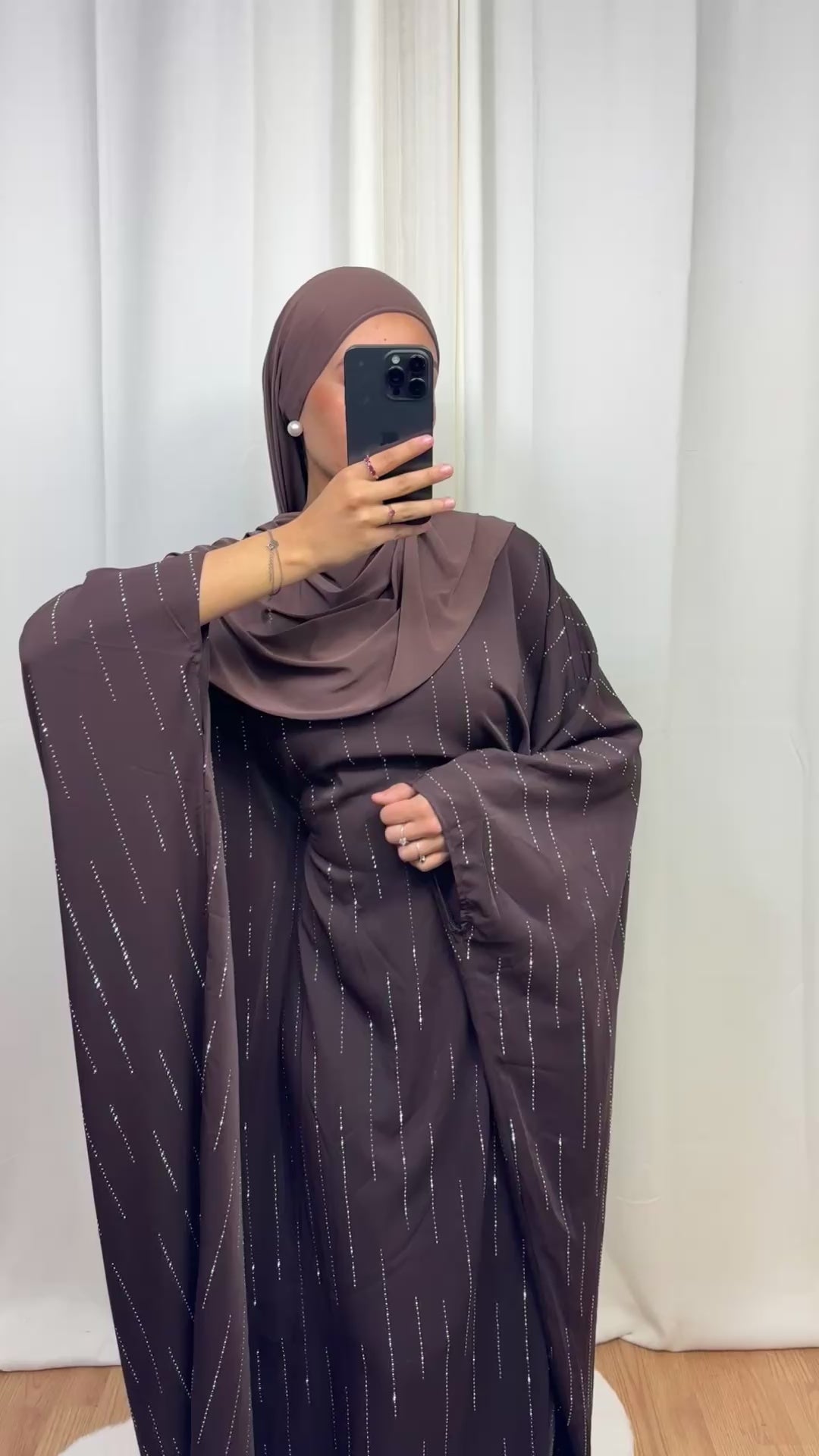 ABAYA ELÉA - MARRON